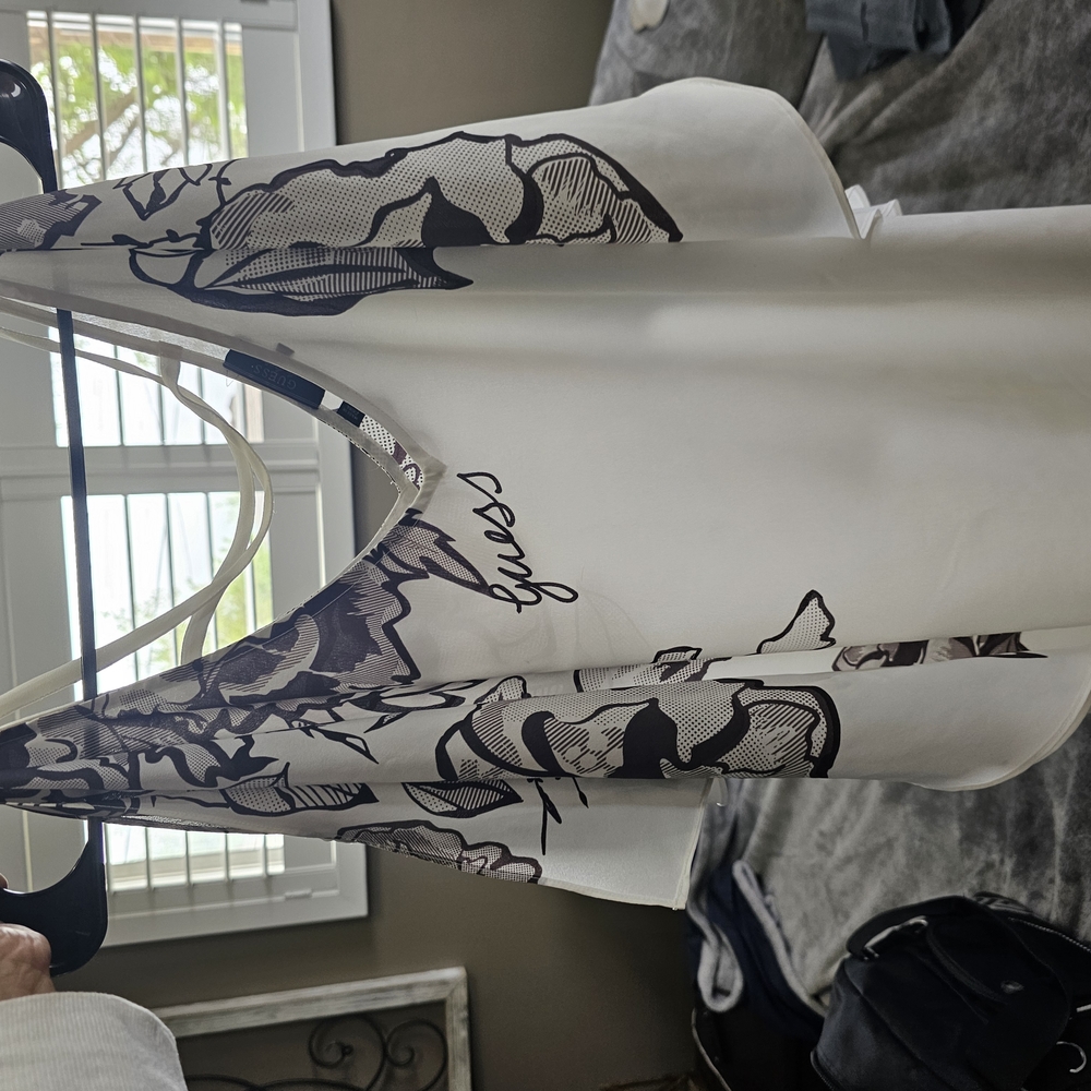 Guess Monochrome Floral Blouse